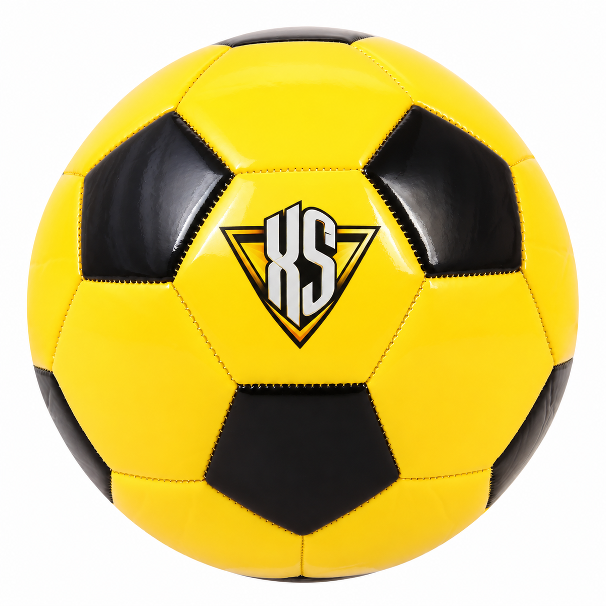 Yellow & Black Soccer Ball Size 5 | Soft PU Football